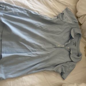 Girls land send blue polo 14